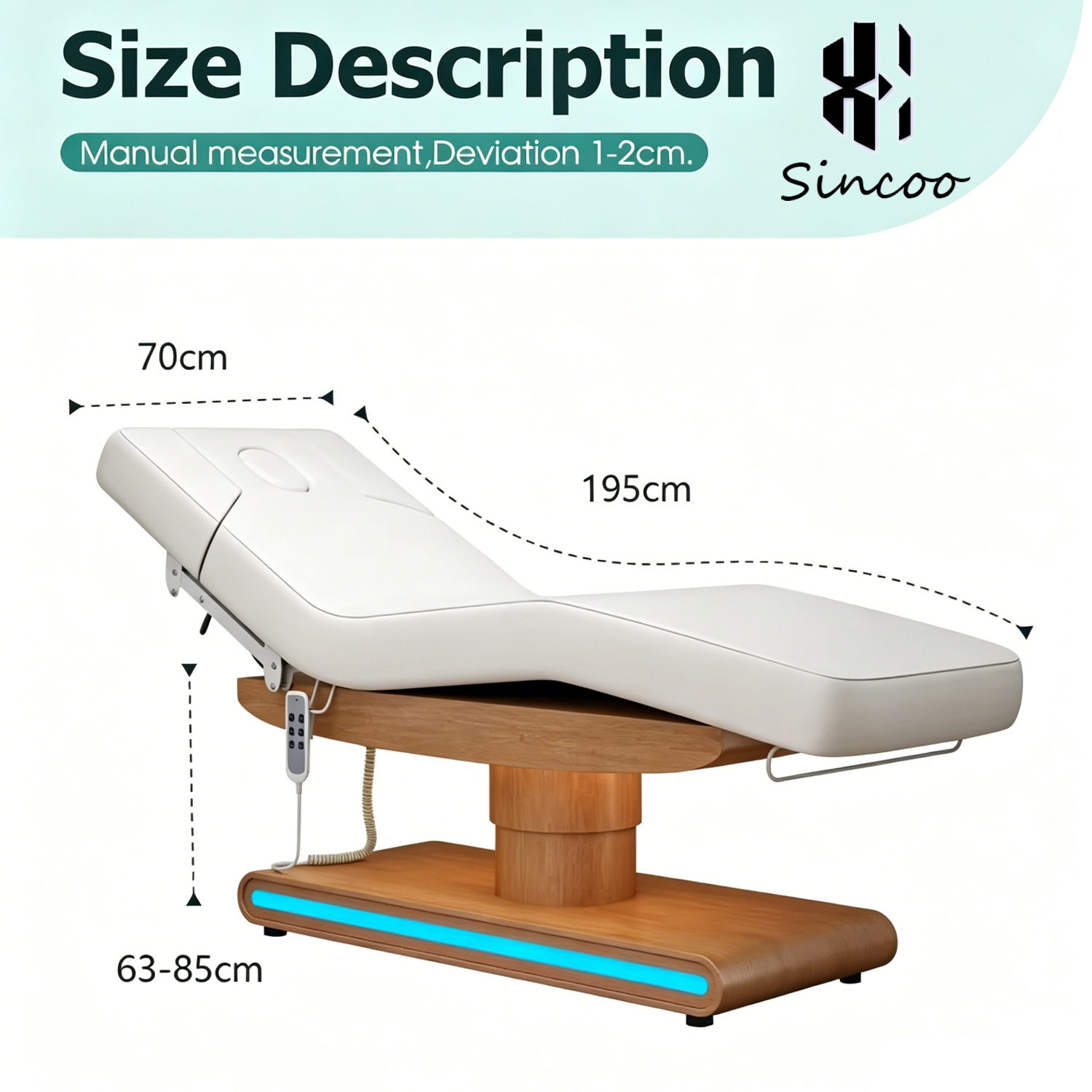 Luxury Custom Thai Luxury King Size Professional Salon Lash Bed Chair Electric Wooden Beauty Table De Heated Massage Bed