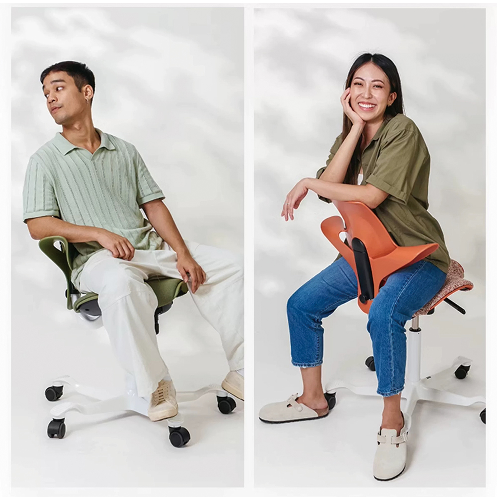 Saddle Spine Protector Ergonomic Riding Chair Dentist Riding Saddle Stool Rolling Swiveling Chair PU Foaming Saddle Chairs