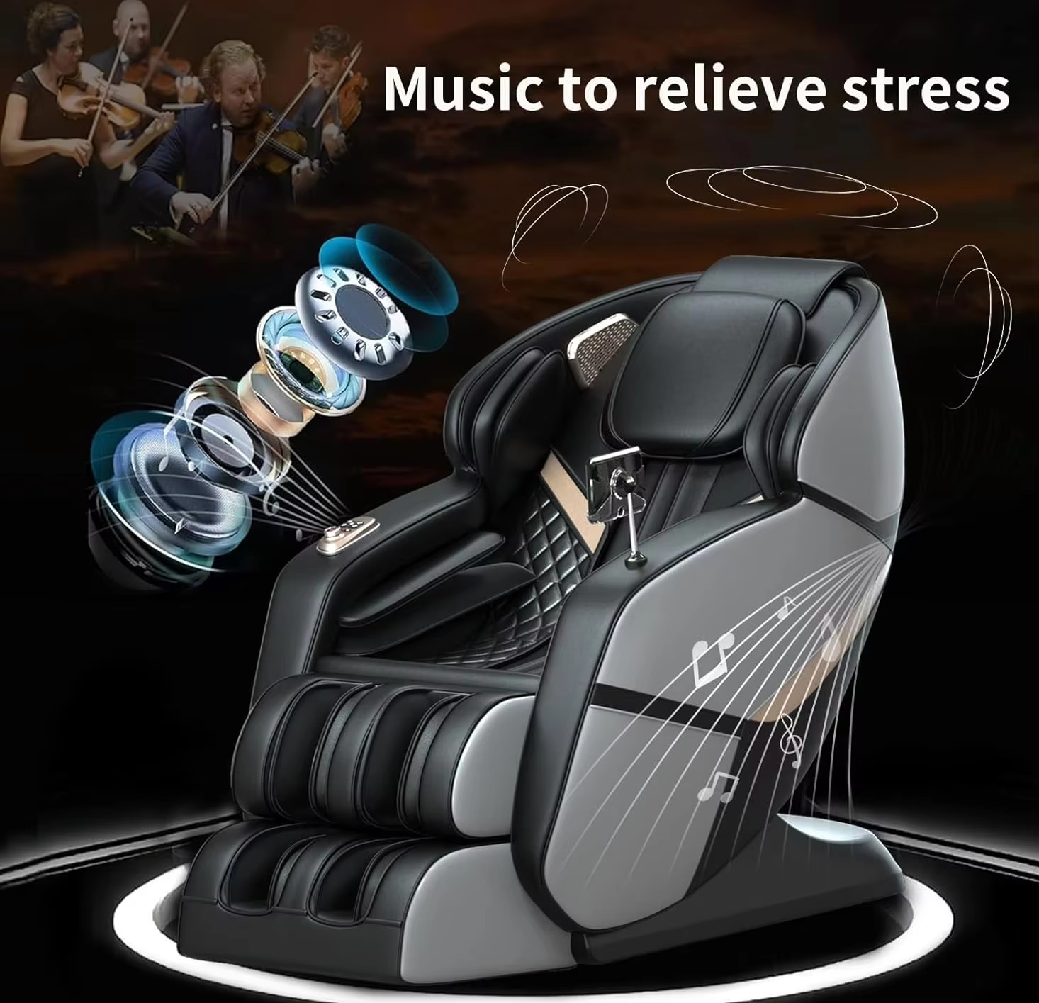 Electric Luxury Spa Full Body AI Massage Chair 8D zero Gravity Touch Screen Gravity Massage Chair Reclineable Massage Chair