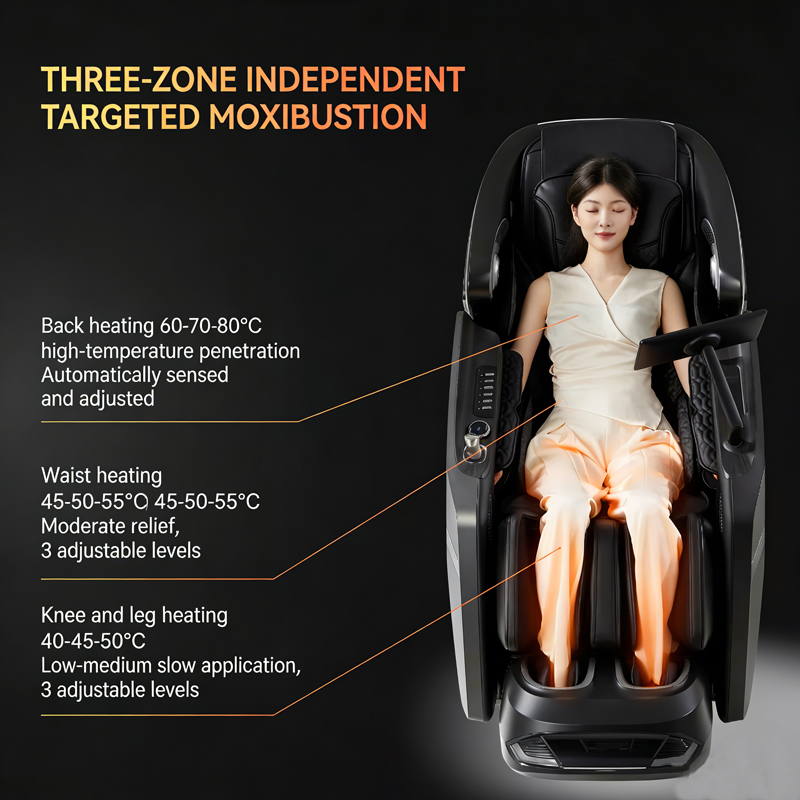 Smart Dual Core 4D Massage Chair with Biometric Scan &amp; 7-Day Health Tracking AI Auto Adjust OEM Factory