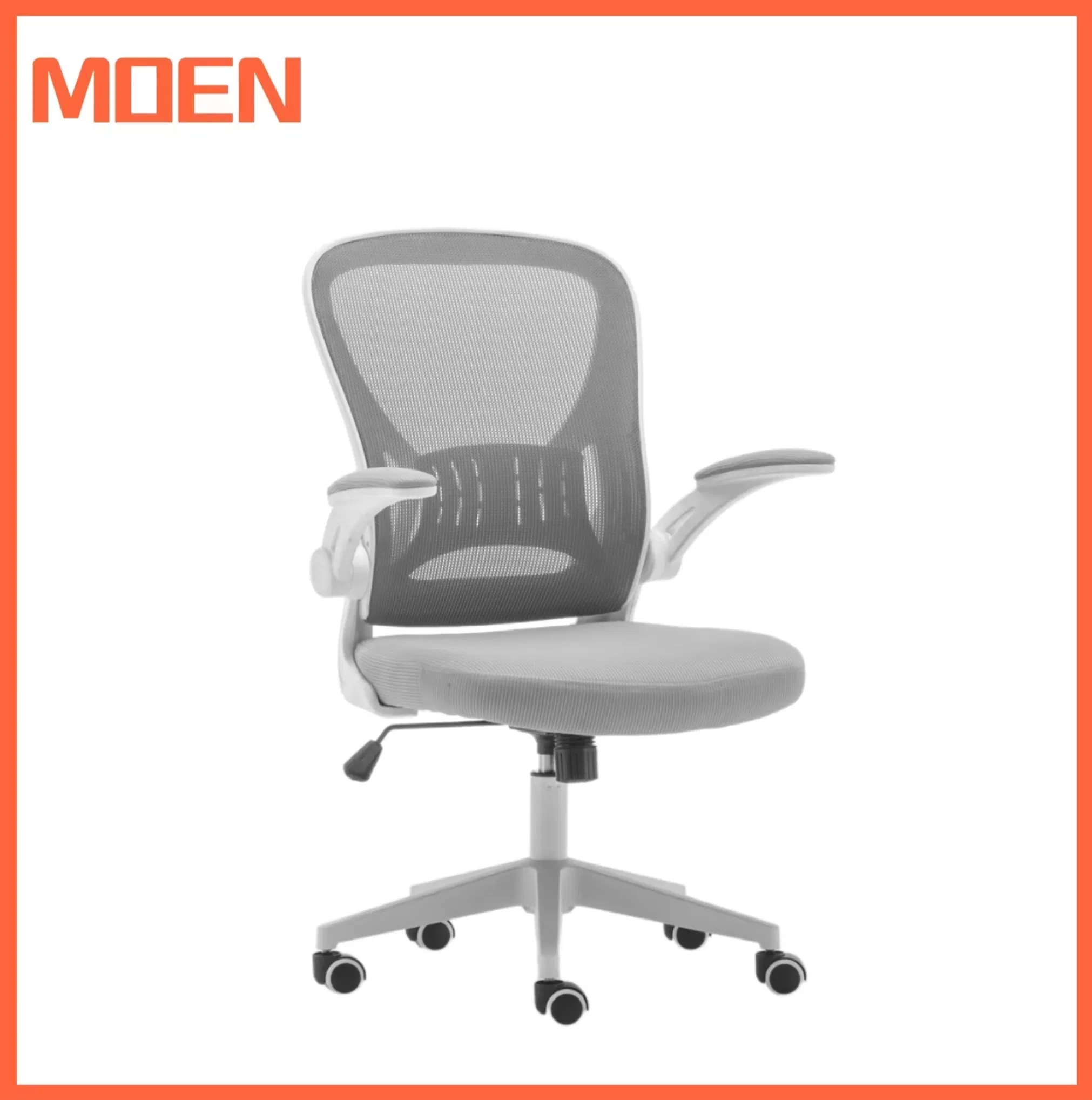 Fashion Frame Flip up Armrest Chair Computer Desk Swivel Office Mesh Chair