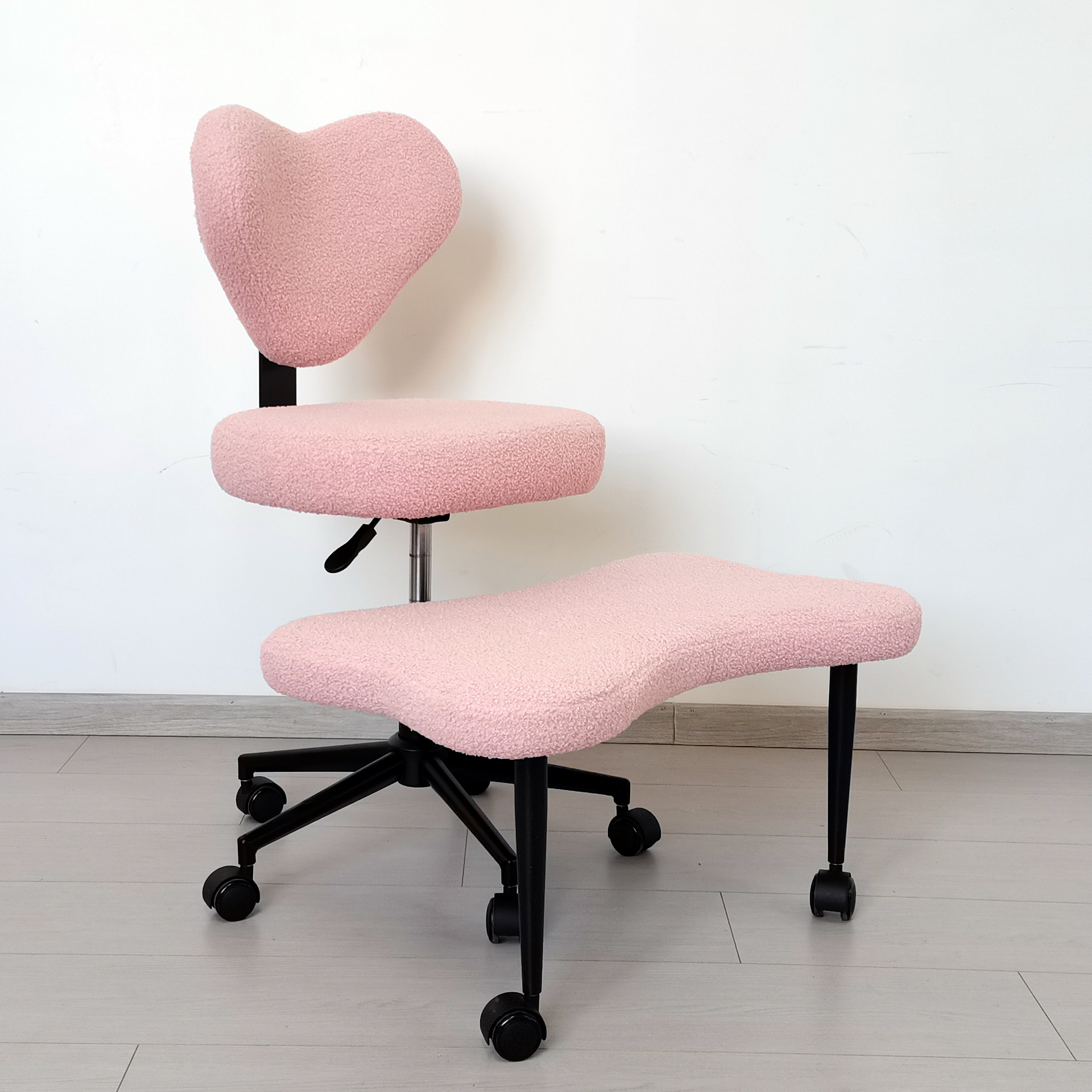 Modern Cross-Legged Style Home Office Lift Chair with Movable Backrest for Meditation &amp; Leisure Lazy Leisure Stool