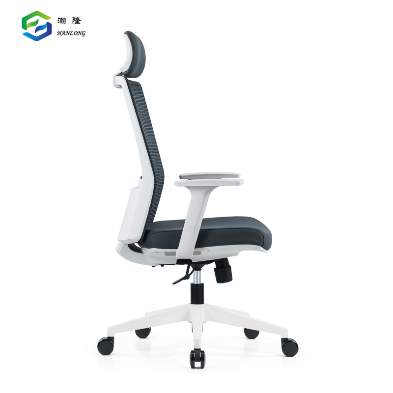 Stylish Mesh Executive Office Chair Comfortable White Desk Chair with Wheels