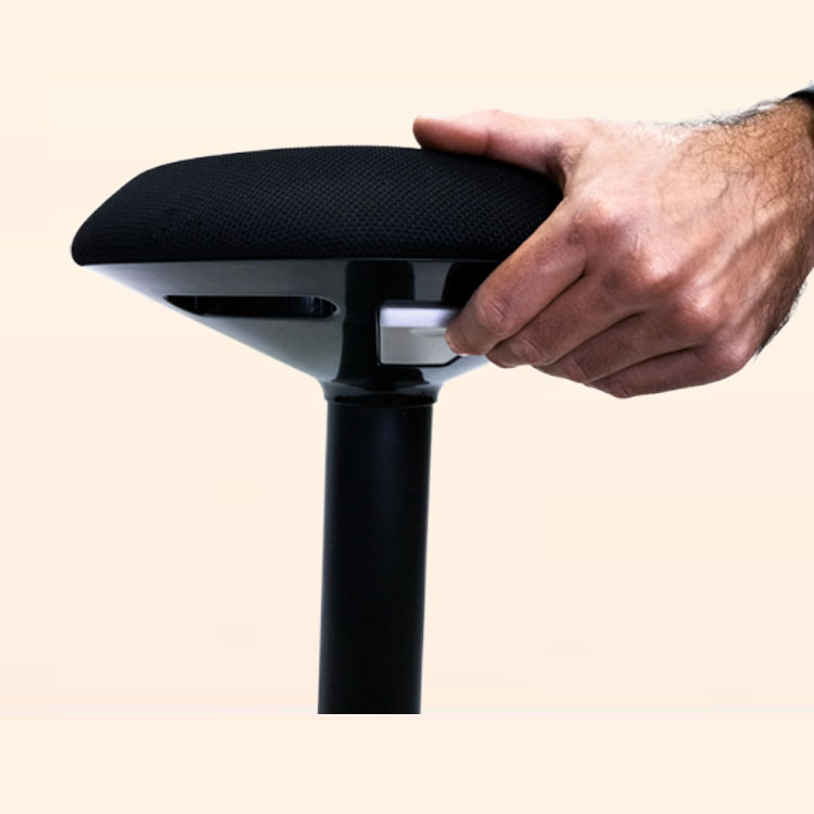 Adjustable Ergonomic Active Balance Standing Table Desk Office Chair Modern Fabric Rocking Stand up Wobble Stool New Design