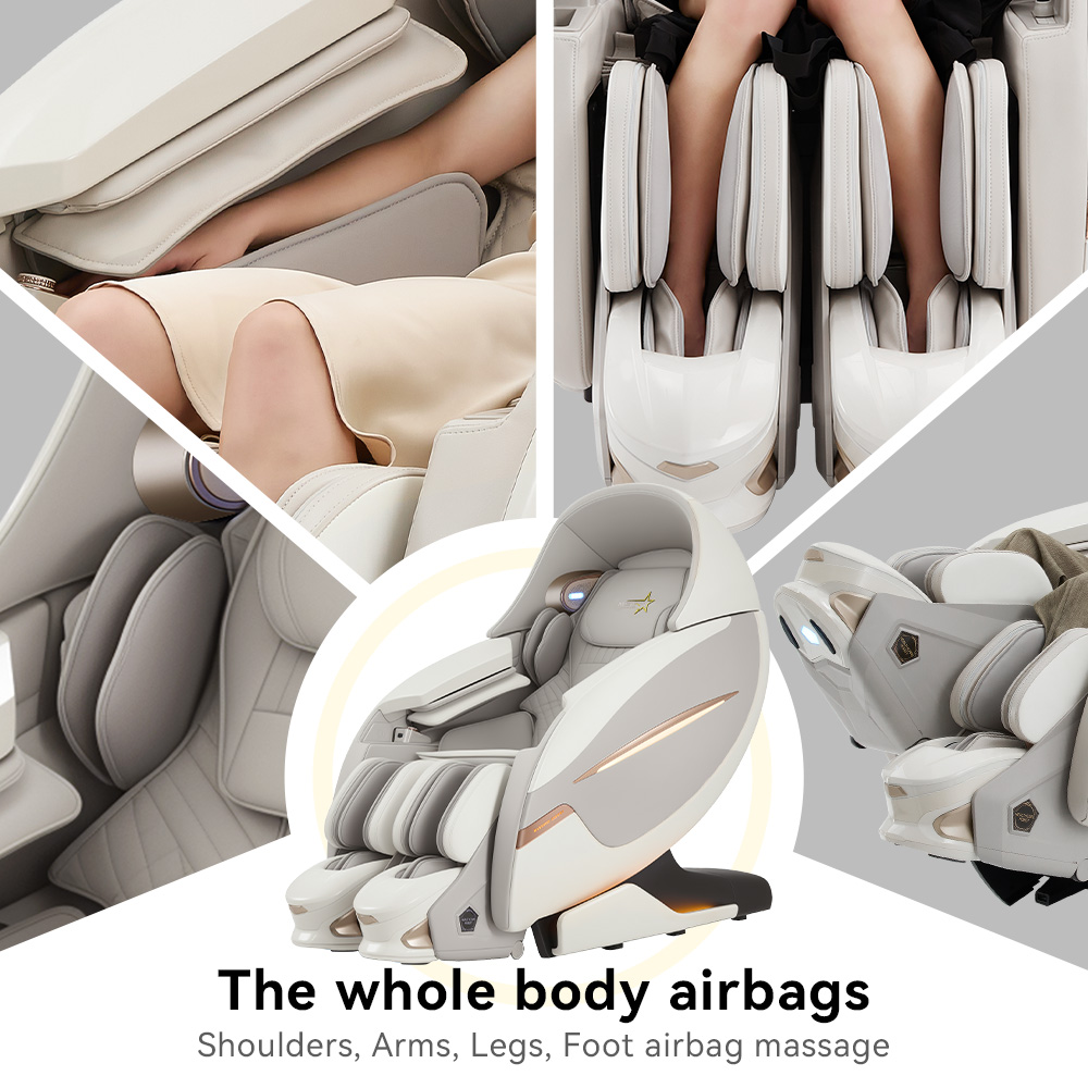 Smart 5d AI Voice Control Relaxed Waist Legs-Hip Stretch Massage Chair Moon Walker