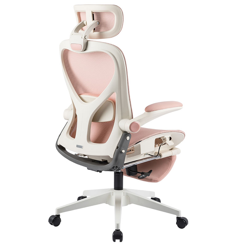 High Back Foldable Ergonomic Executive Mesh Luxury Reclining Office Chair With Footrest