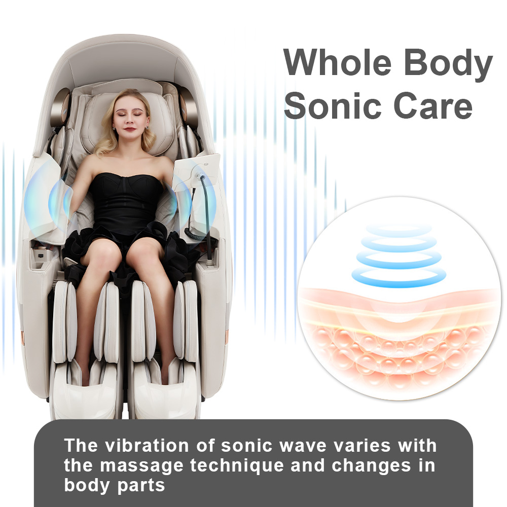 Unique Function Superior Powerful 5D Sound Wave Vibration Body Therapy Spa Massage Chair In Rand