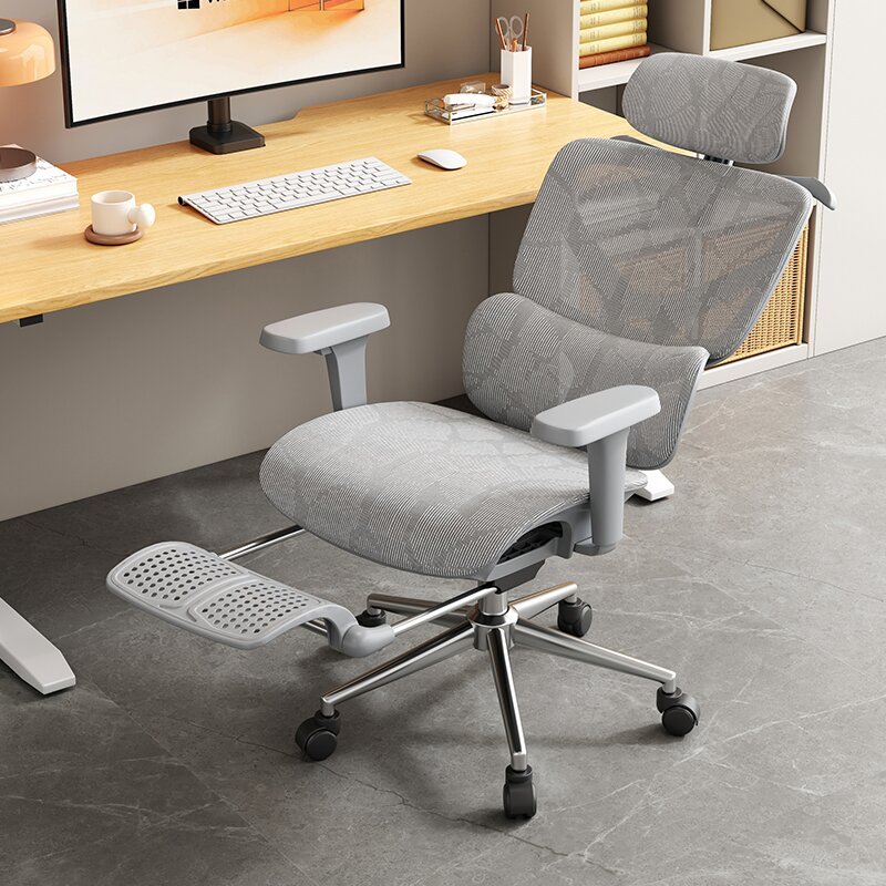 Ergonomic Comfortable Sedentary Office Chair with Lifting Reclining Backrest for E-Sports Learning and Home Computer Use
