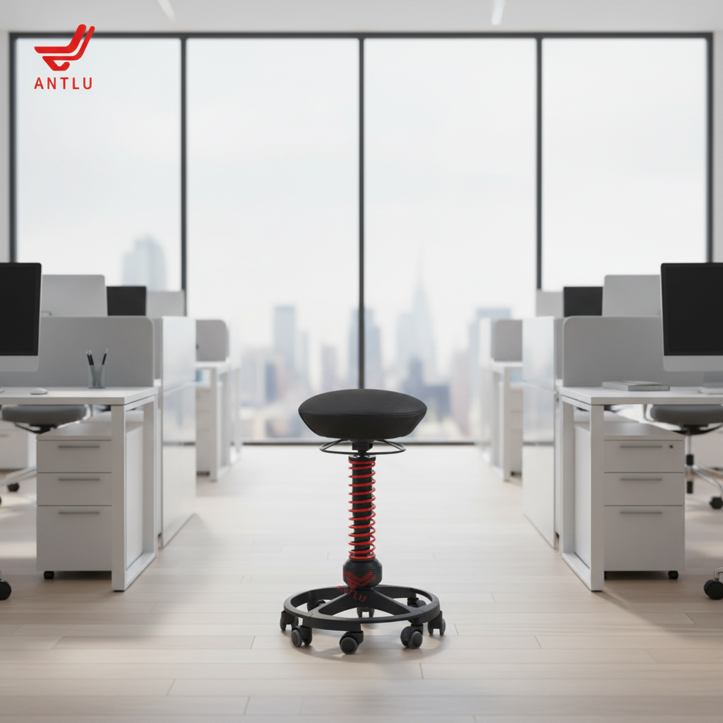 Antluplus Euro Design Ergonomic 360 Degree Swivel Lift Chair Wobble Stool Standing Moveable Office Chair