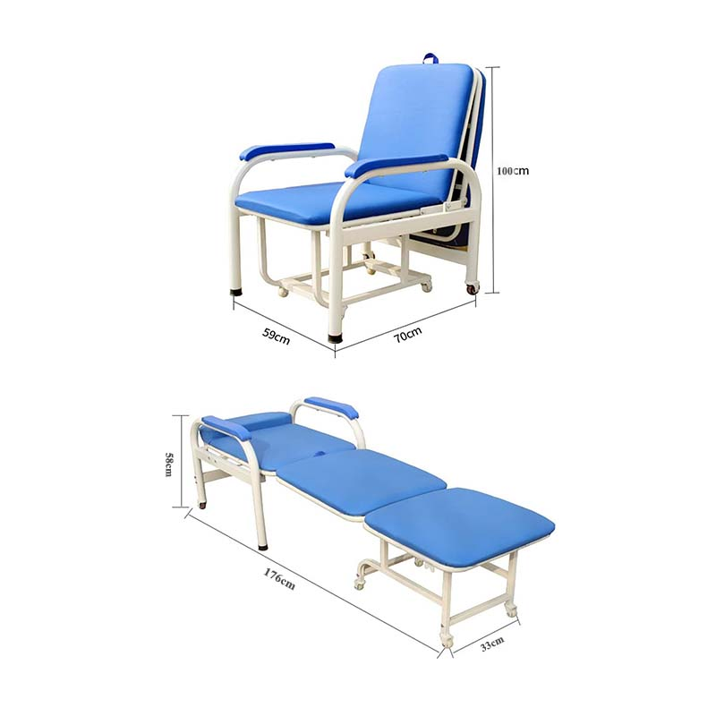 Folding Outpatient Nursing Chair Dual-Purpose Multifunctional Accompanying Chair