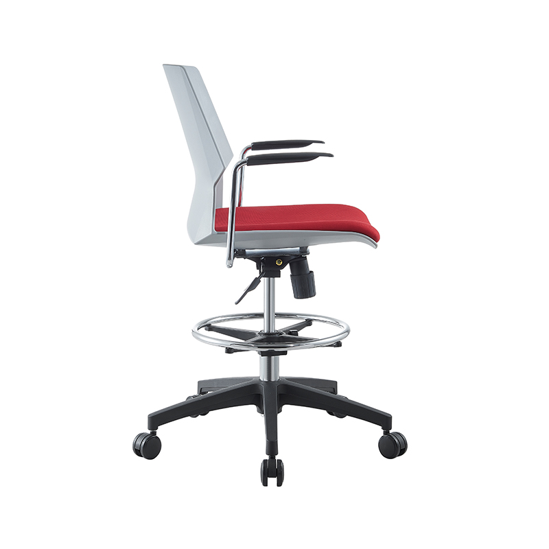 Modern Drafting Stool Tall Office Chair Ergonomic Swivel Desk Chair with Foot Ring and Wheels for Standing Desk