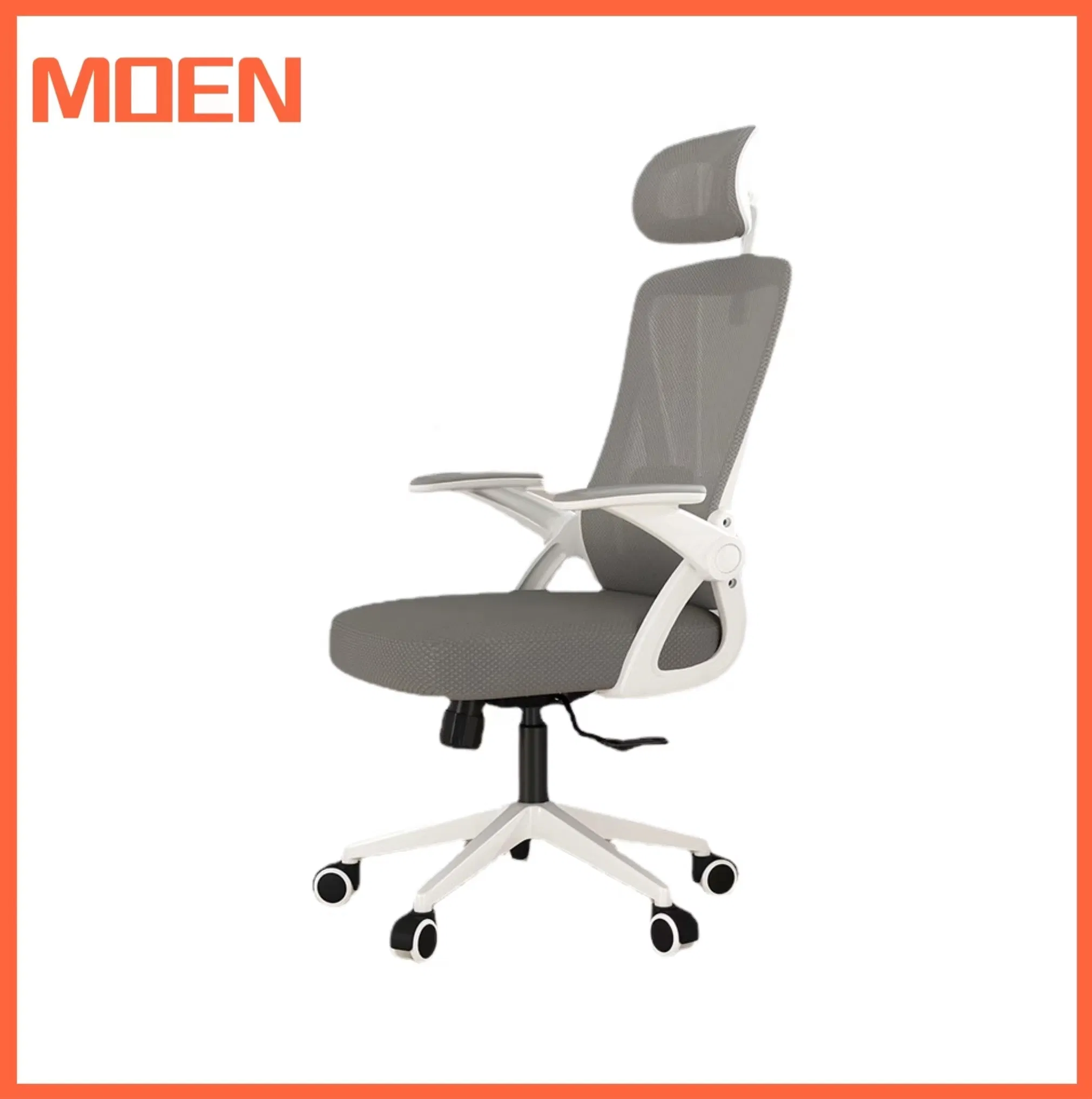 Fashion Frame Flip up Armrest Chair Computer Desk Swivel Office Mesh Chair