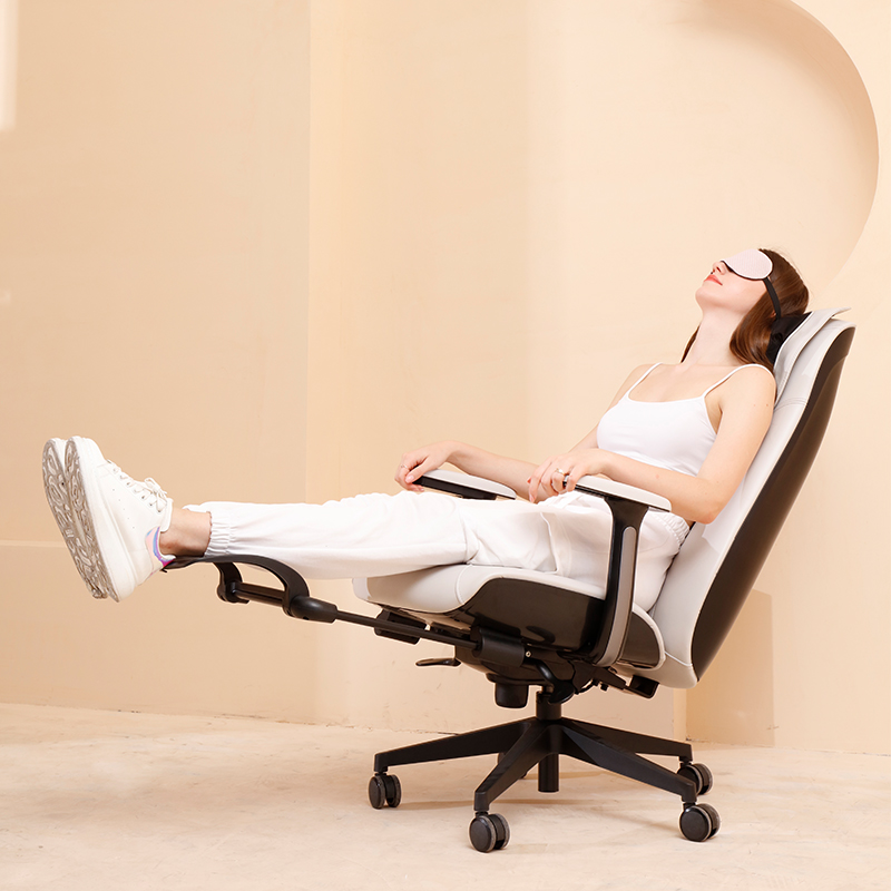 2025 New Design Wireless Full Body Leisure Shiatsu Vibration and Heating Swivel Chair With Footrest Office Massage Chair