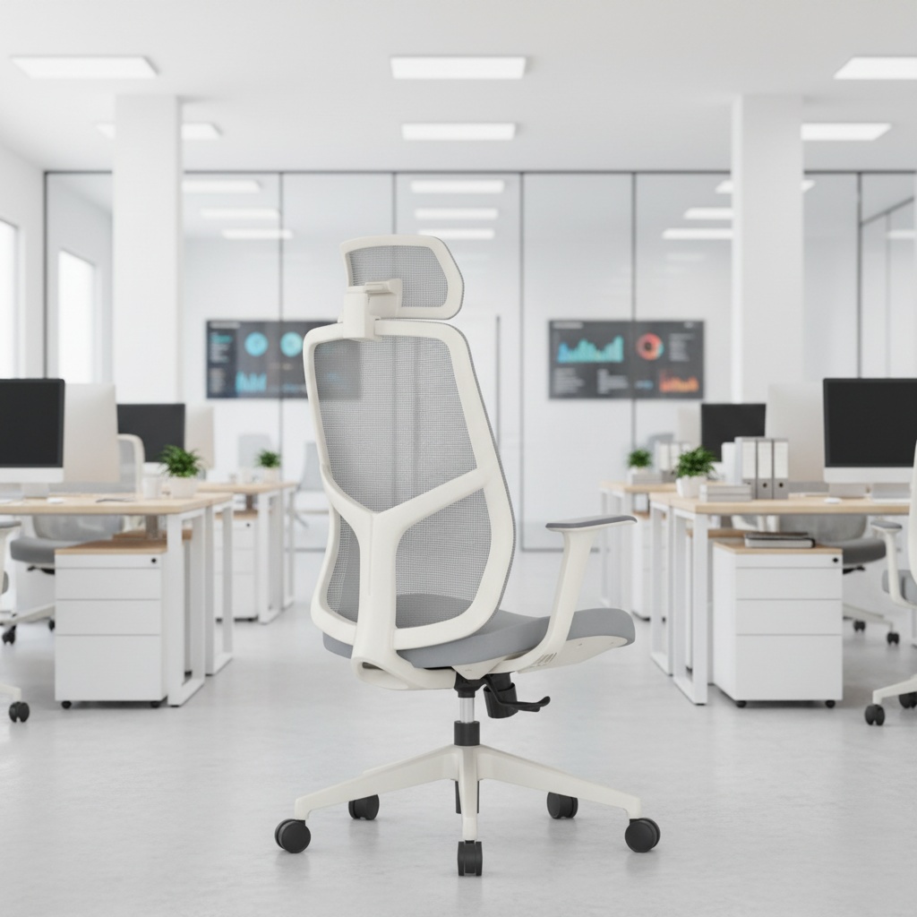 Task Staff Mesh Chair for Office Adjustable Lumbar Support Armchair Executive Desk Chair Ergonomic Swivel Chair