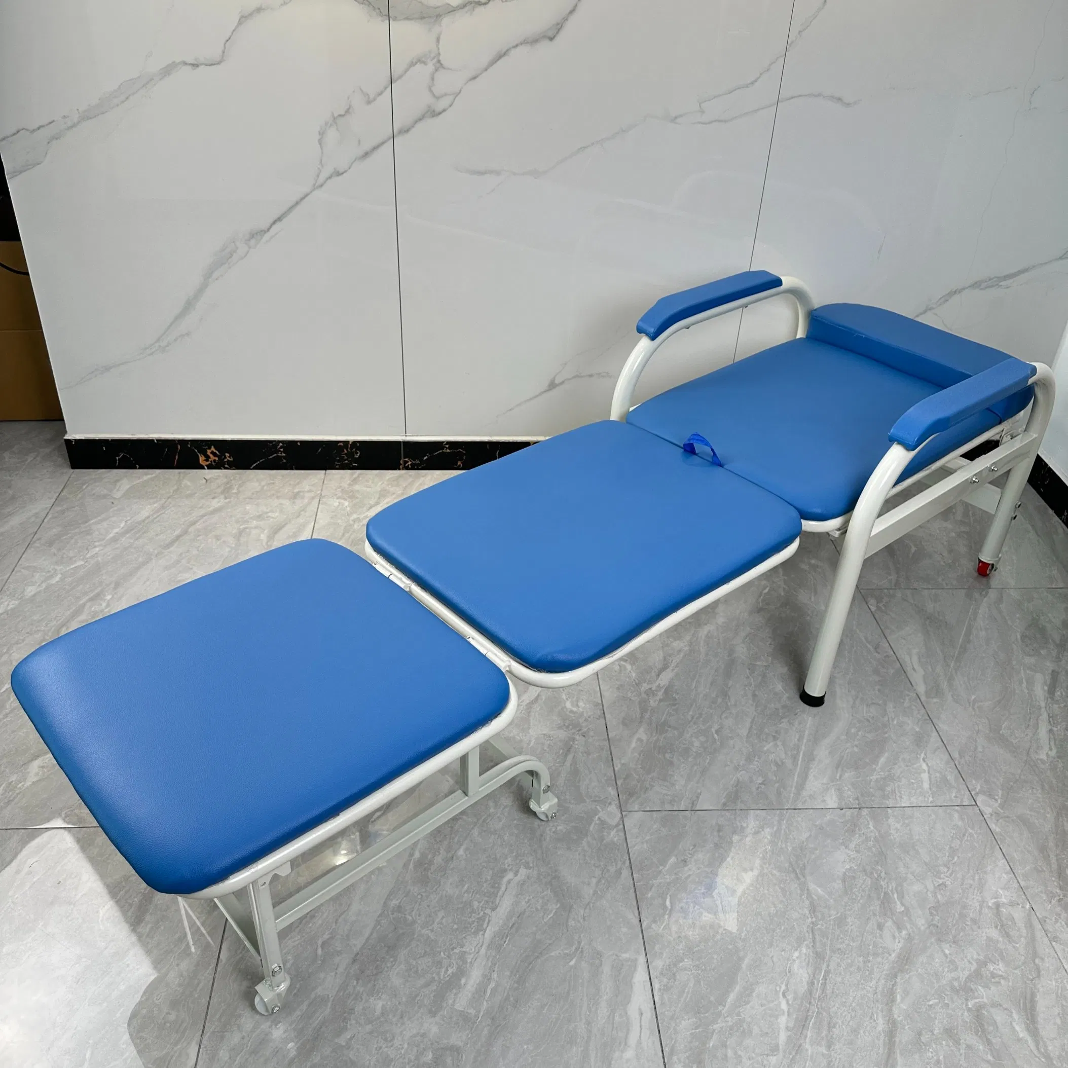 Convertible &amp; Folding Chair Bed for Hospital Patients Waiting Room Furniture