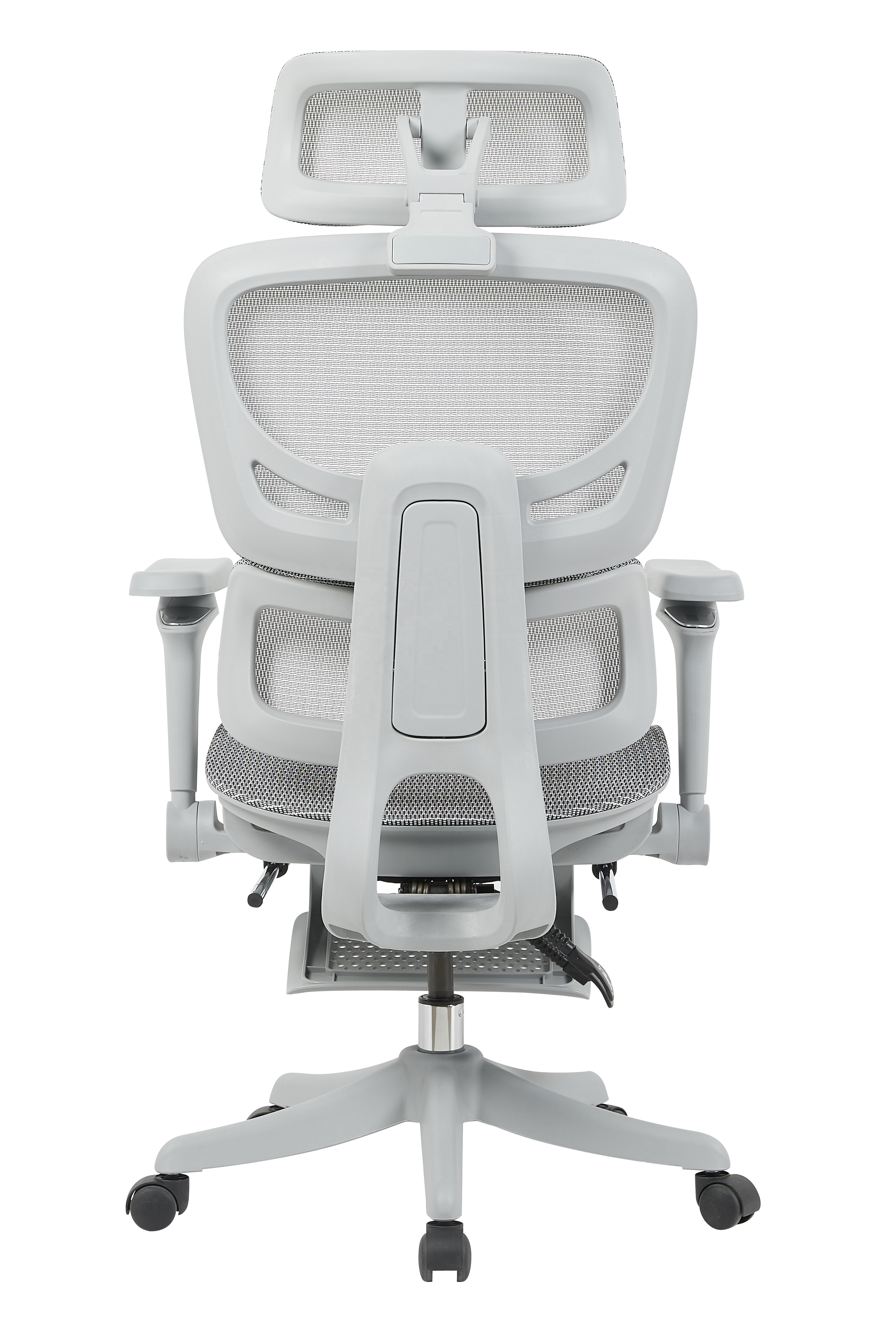 Ergonomic Mesh Office Chair with Adjustable Headrest &amp; Lumbar Support, 3D Armrest Desk Chair with Adjust Footrest &amp; Casters