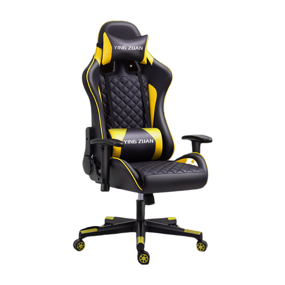 Ergonomic Gaming Chair High Quality PU Leather Swivel Recliner Racer Sport Gaming Chaise Furniture Black Gamer Chair With RGB