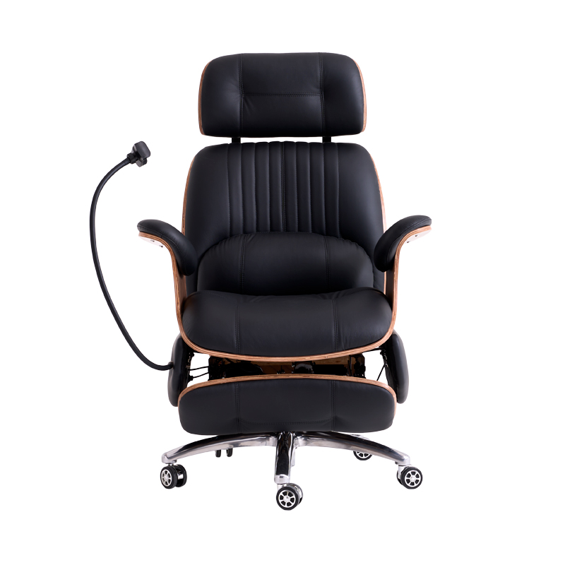 Luxury Modern Ergonomic Office Chair with 160 Recline USB Charging Massage Lumbar Support &amp; Adjustable Height