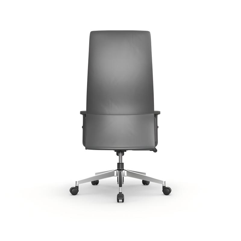 Modern Design High-Backed Rotating Leather Office Chair Ergonomic Metal Feet Leather Executive Office Chair