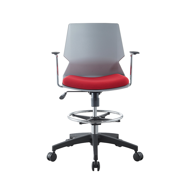 Modern Drafting Stool Tall Office Chair Ergonomic Swivel Desk Chair with Foot Ring and Wheels for Standing Desk