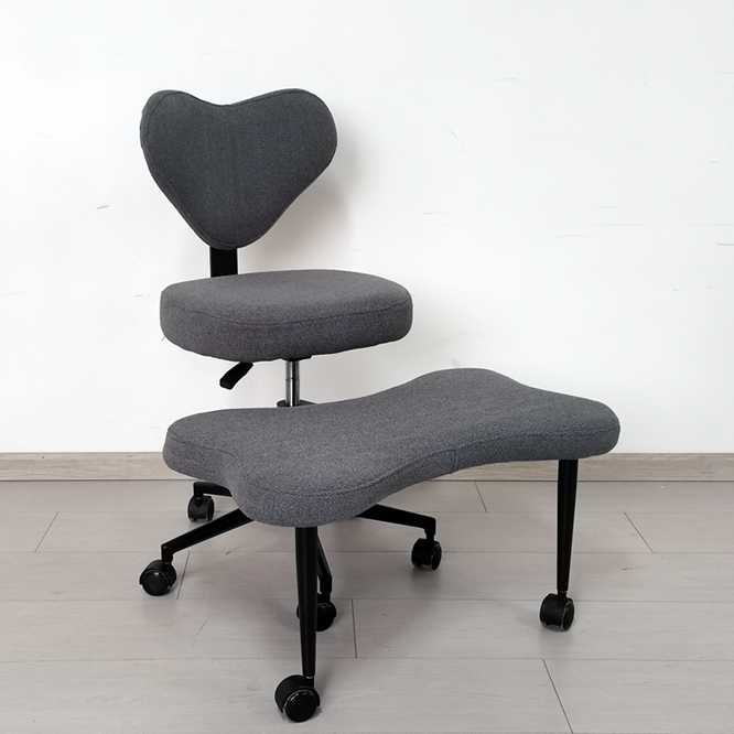 Modern Cross-Legged Style Home Office Lift Chair with Movable Backrest for Meditation &amp; Leisure Lazy Leisure Stool