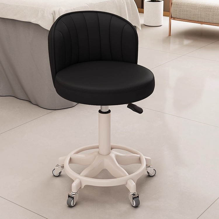 Professional Contemporary Adjustable Rolling Stool with Backrest Drafting Spa bar Medical Salon Tattoo Stool Chairs with Wheel