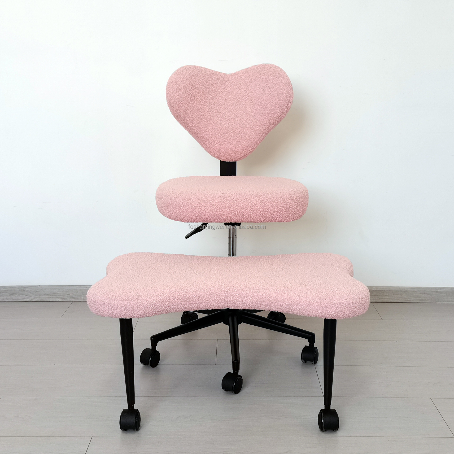 Modern Cross-Legged Style Home Office Lift Chair with Movable Backrest for Meditation &amp; Leisure Lazy Leisure Stool