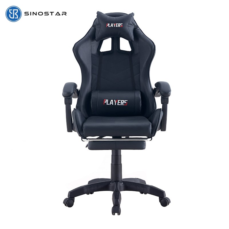Wholesale High Back Ergonomic Pc Office Racing Computer Reclining Leather Swivel Chair Gaming Chair Adjustable Armrest