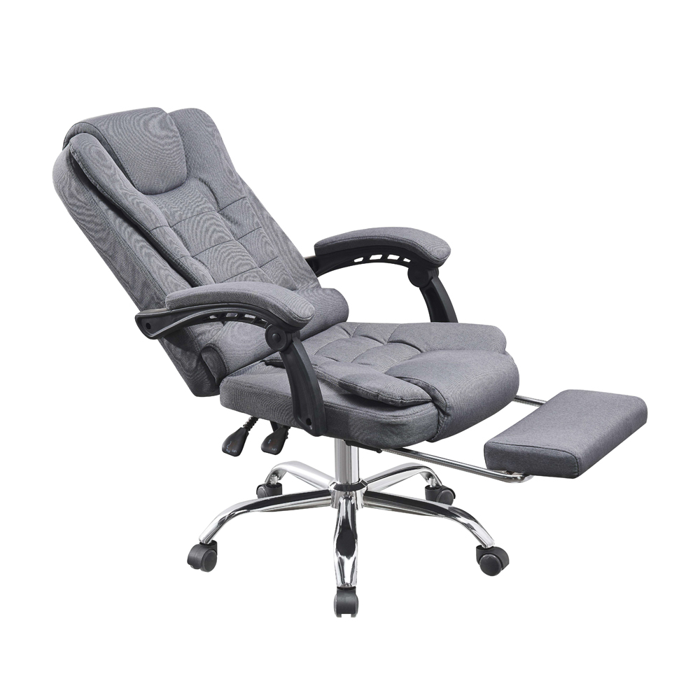 Executive Office Chair with Comfortable Leather Armrest Heavy Users Ergonomic Revolving Massage Feature Lift Style PU Mesh Chair