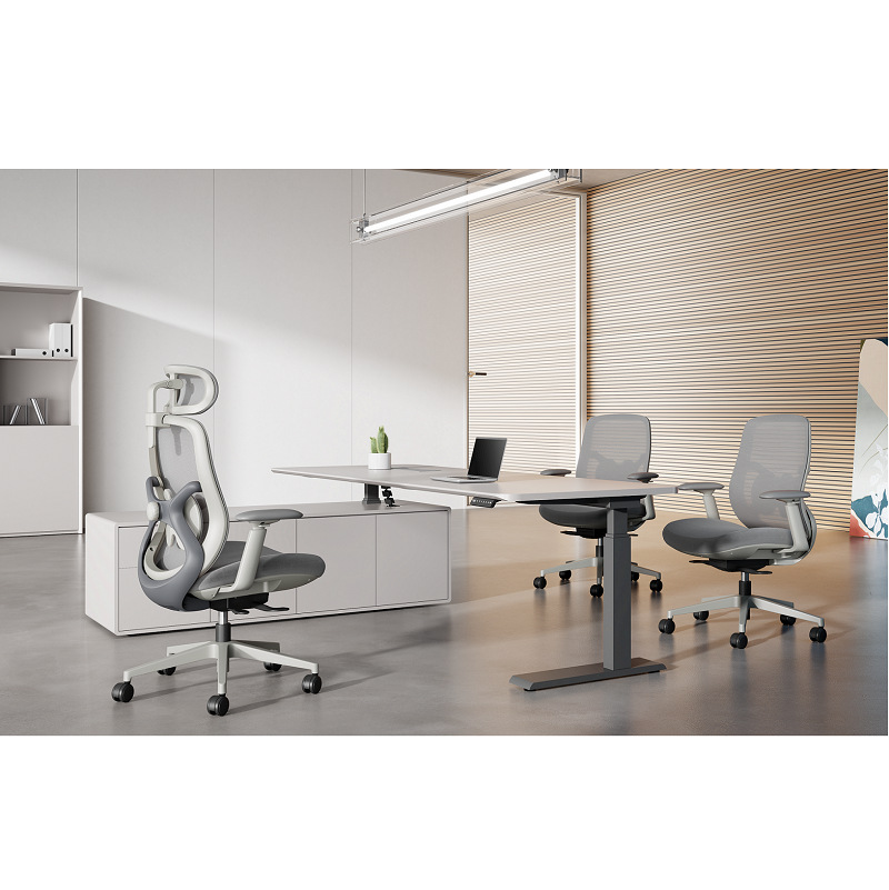 Source Factory Adjustable Rotating PVC Employee Computer Chair Comfortable Long Sitting Ergonomic Multifunctional Office Chair