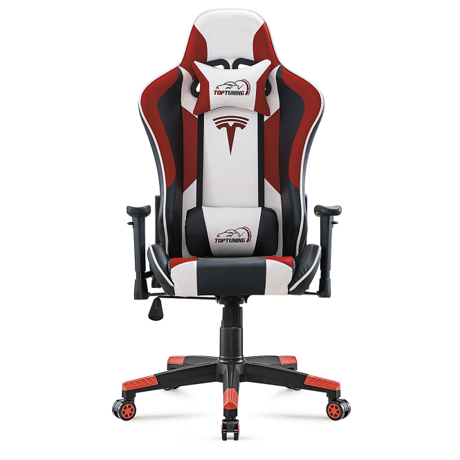 Furgle RGB LED Leather Gamer Chair Executive Style Office Gaming Chair with Massage 3-Stage Gas Lift 2D Armrest Free Shipping