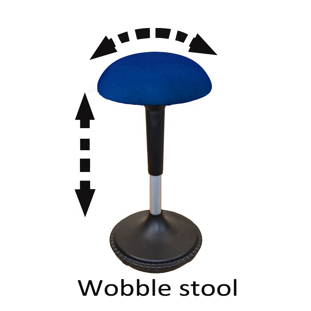 Modern Design Adjustable Height Wobble Stool Active Sitting Office Chair