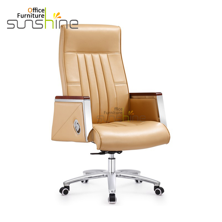 High Quality Ergonomic High Back Chair Luxury Comfortable Leather CEO Executive Office Chair