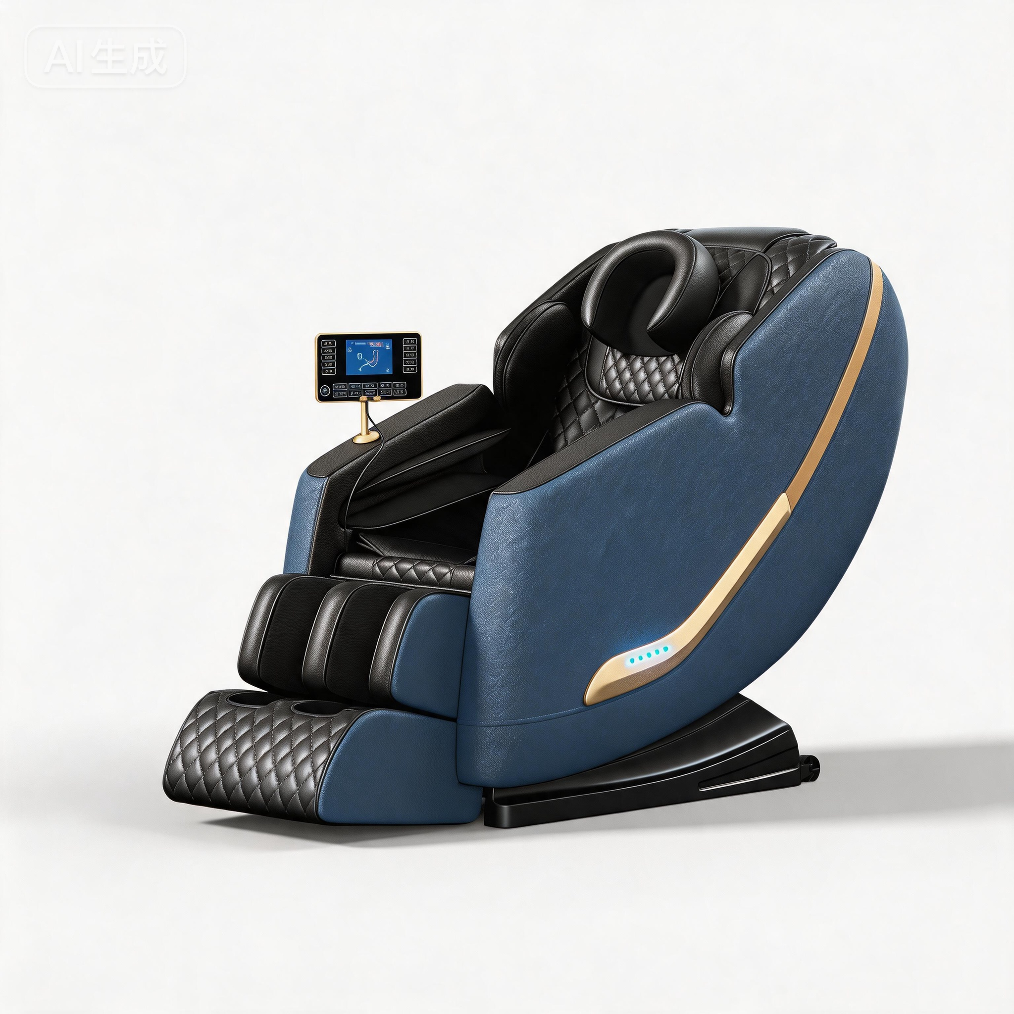High Quality Luxury PU Leather Electric Airbag Zero Gravity Full Body Leg Smart Body Detection AI Voice Heating Massage Chair