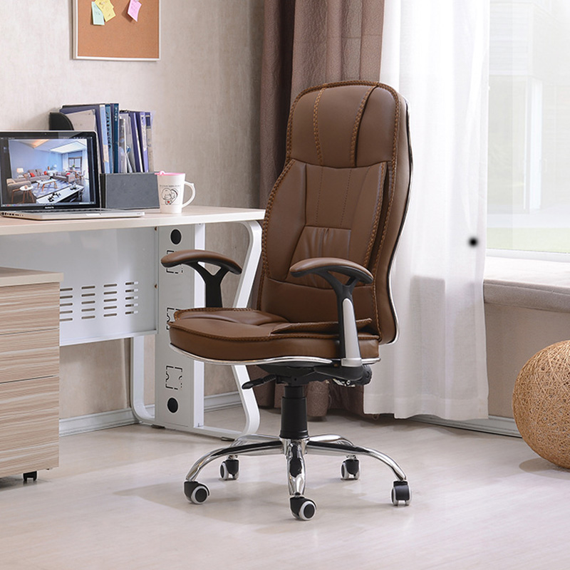 Office Executive Leather Modern Comfortable Seat Computer Manager Leather Swivel Chairs Luxury Sillas De Oficina