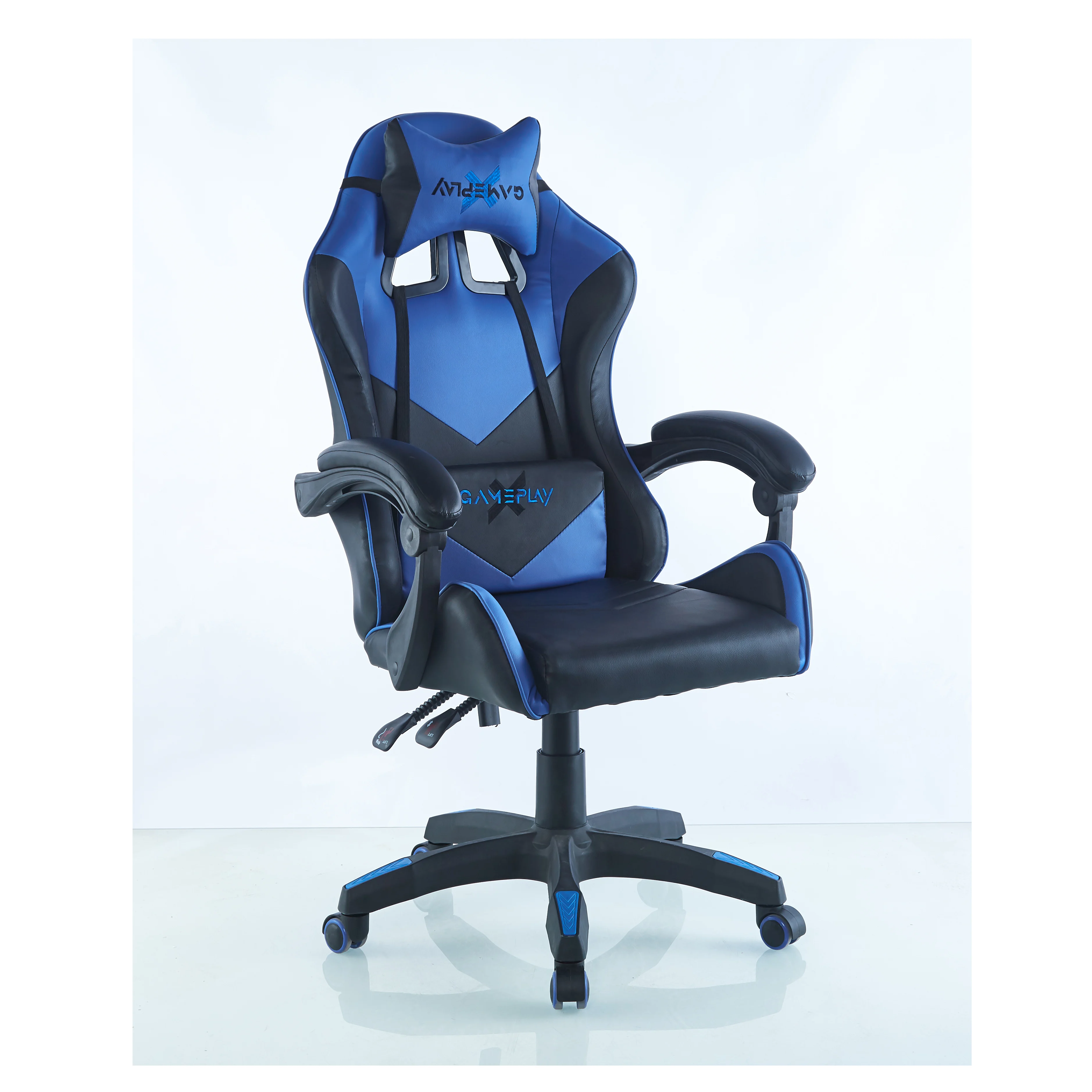 Computer Chair High Back Led Light Pc Gaming Swivel Leather Racing Gaming Chair