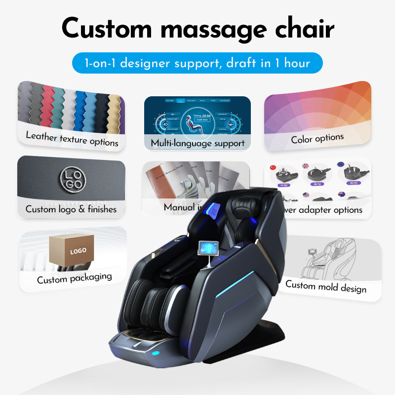 L36 China Best Luxury High End Electric 4D Zero Gravity Full Body Wholesale Stretching SL Track Heated Massage Chair