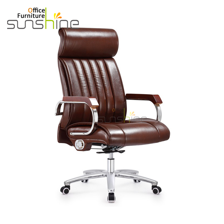 High Quality Ergonomic High Back Chair Luxury Comfortable Leather CEO Executive Office Chair