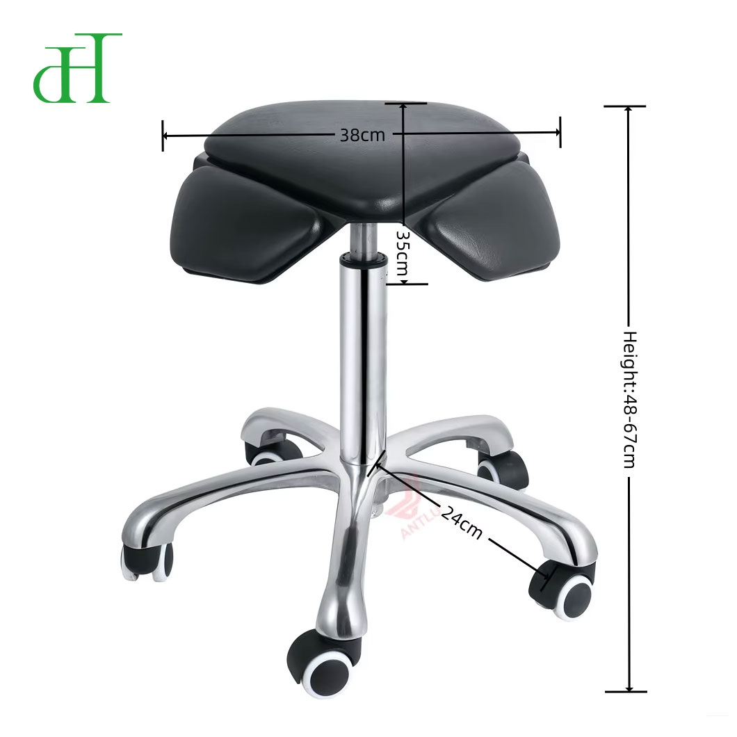 Ergonomic Modern 360 Swivel Height Adjustable PU Leather Lift Chair Drafting Office Stool
