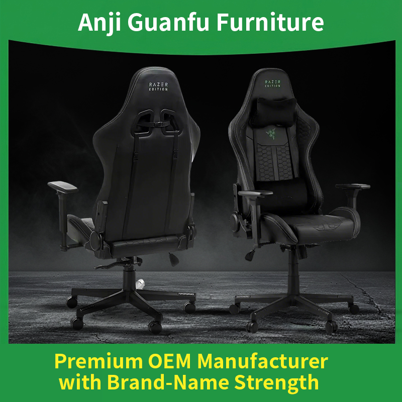 DIABLO Ergonomic Racing Gaming Chair with Swivel Foldable Massage Features PVC PU Leather Home Office Metal Iron Lumbar Support