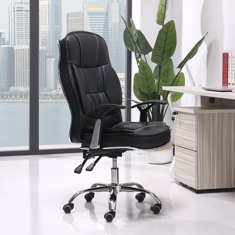 Office Executive Leather Modern Comfortable Seat Computer Manager Leather Swivel Chairs Luxury Sillas De Oficina