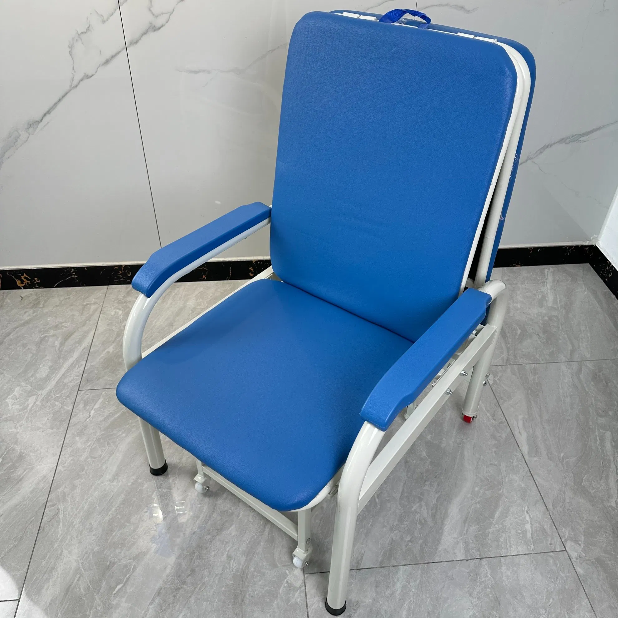 Convertible &amp; Folding Chair Bed for Hospital Patients Waiting Room Furniture