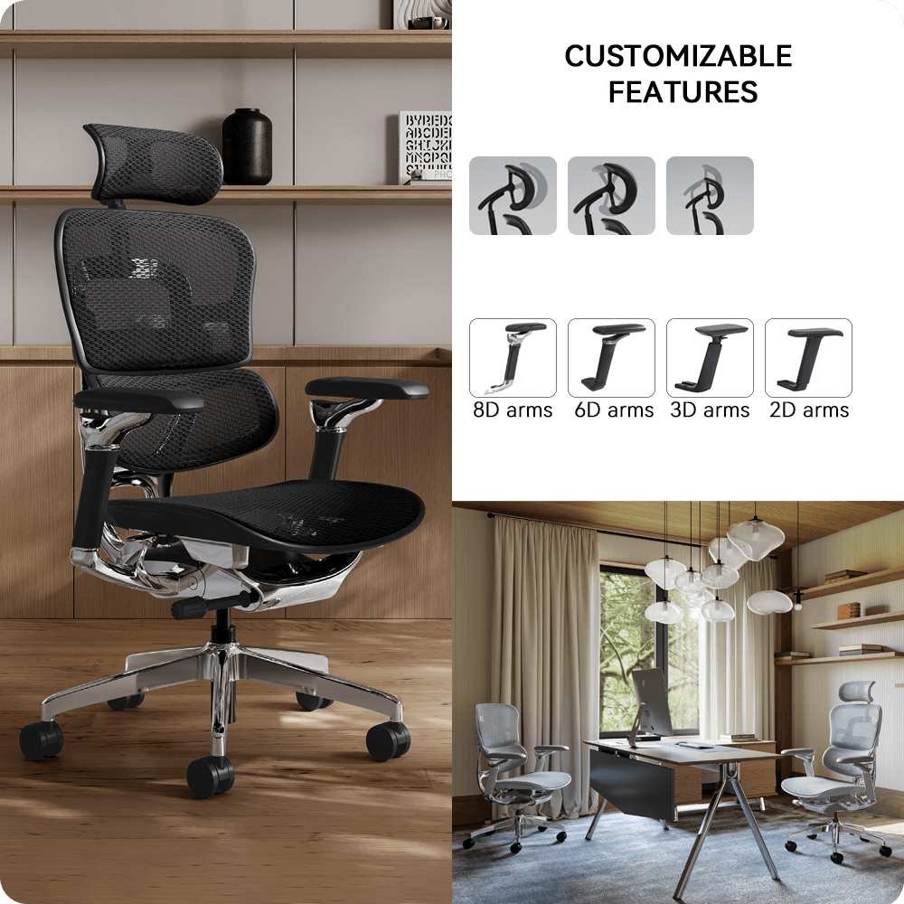 Luxury Executive High Back Office Chair Gas Lift Reclining Adjustable Ergonomic Features Comfortable Accent Chair-Modern Design