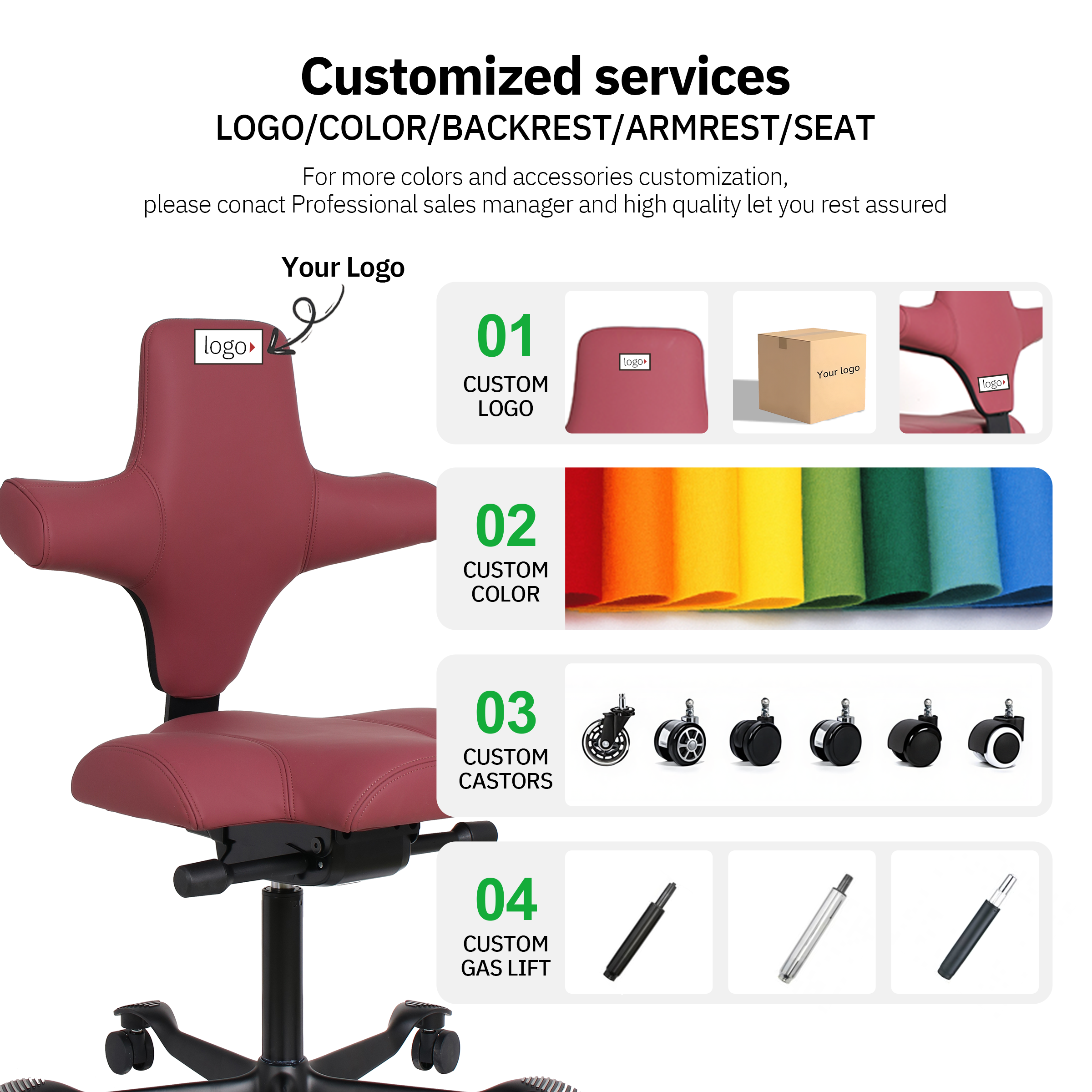 Austria Classic Bestseller Ergonomic Office Chair with Aluminum Alloy Base Saddle Stool Burostuhl Ergonomikus Irodai Sz&eacute;k
