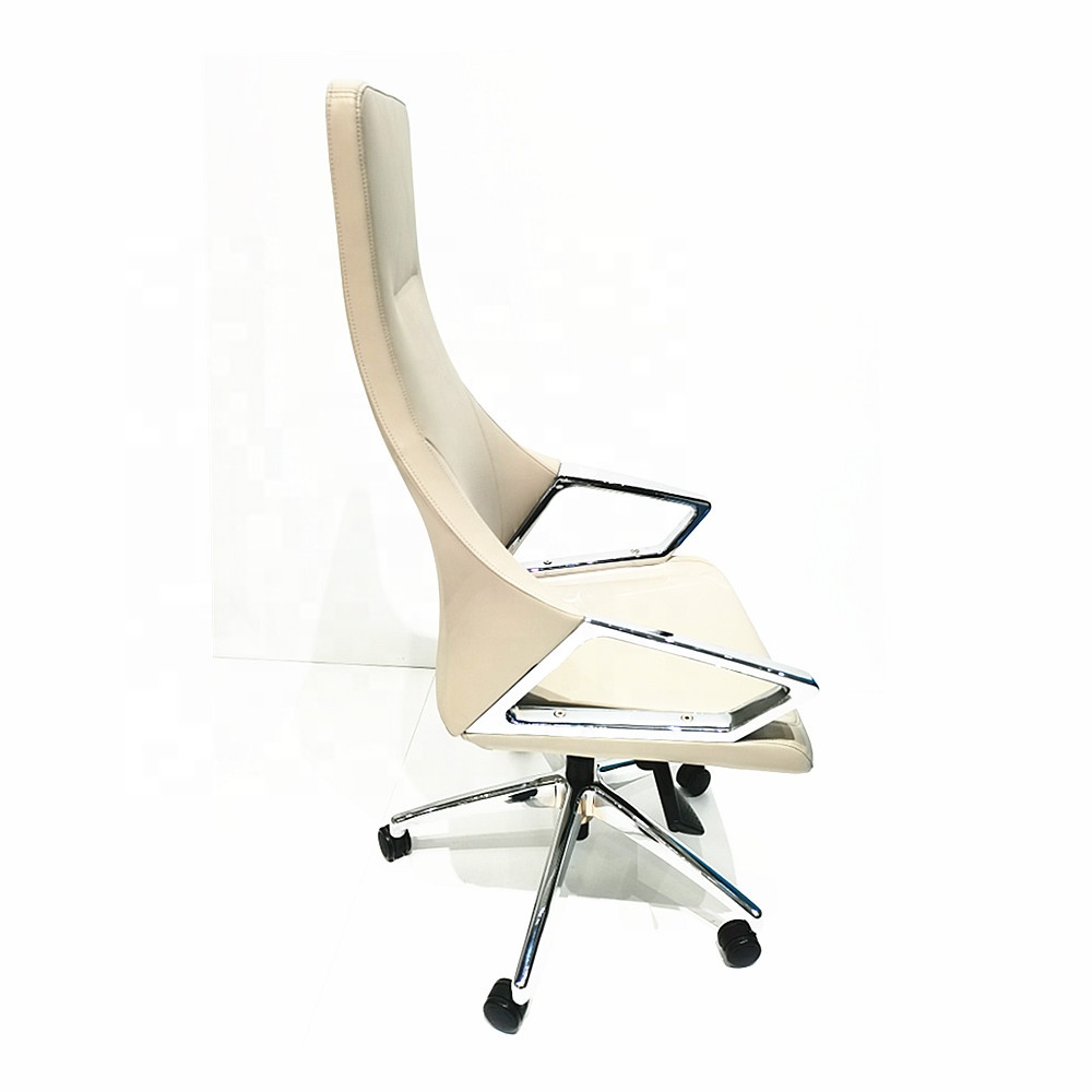 Office Project Luxury High Back Ergonomic Executive Office Chair Brown Leather Office Chair