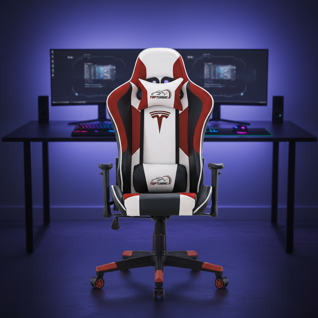 Furgle RGB LED Leather Gamer Chair Executive Style Office Gaming Chair with Massage 3-Stage Gas Lift 2D Armrest Free Shipping