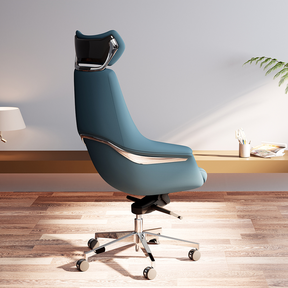 Ergonomic Executive Office Chair Zero Gravity Reclining Task Chair Aluminum Base Desk Chair