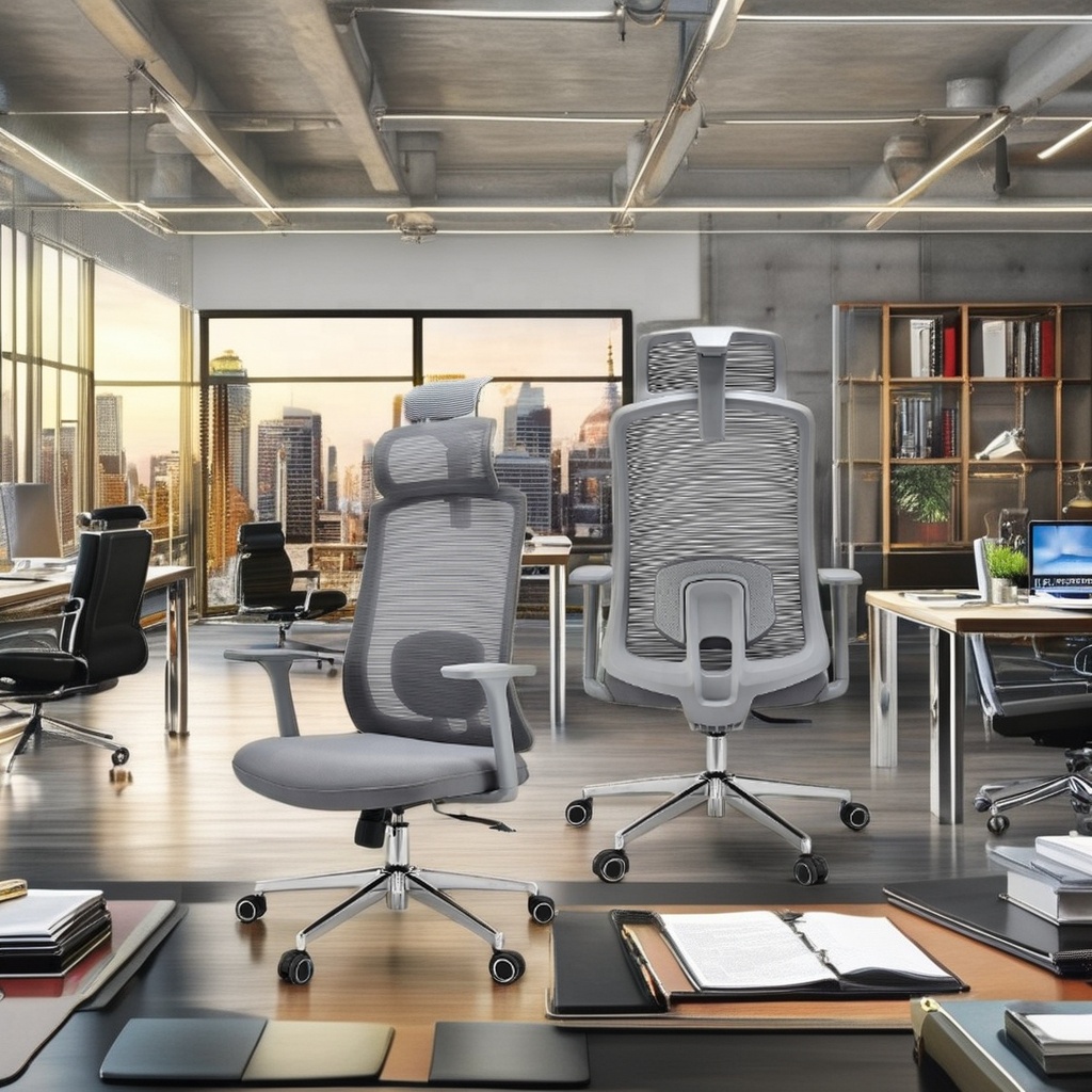 Luxury Modern Bifma Ergonomic Executive Office Chair High Back Mesh Adjustable Swivel Design Comfortable Commercial Furniture