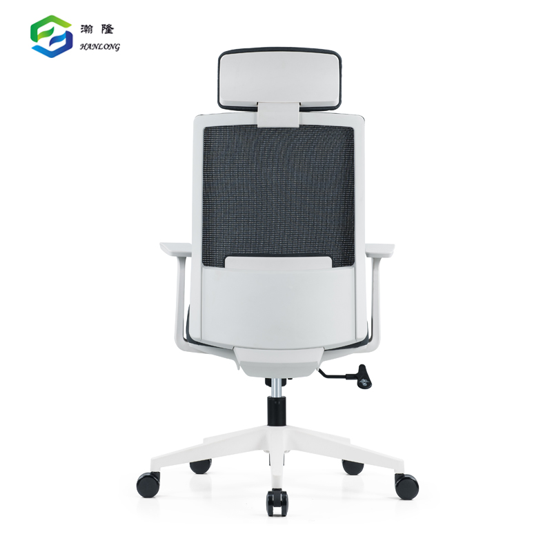 Stylish Mesh Executive Office Chair Comfortable White Desk Chair with Wheels