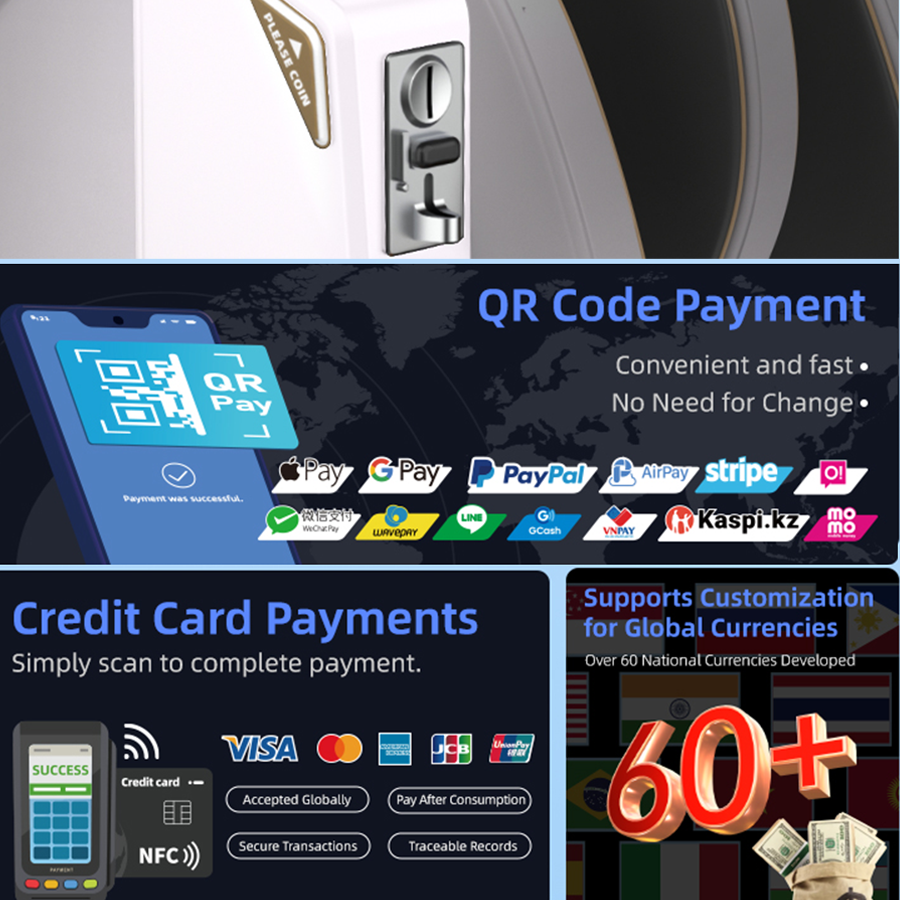 Coin Operated Timer Controller for Smart Vending Commercial Massage Chair Gym Metal Cabinet Coin Selector Acceptor
